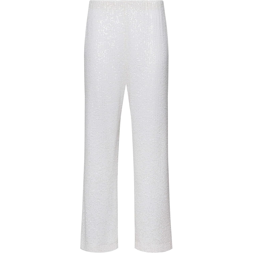 image:imageAnne Klein Womens Pull on Hollywood Waist Wide LegBright White